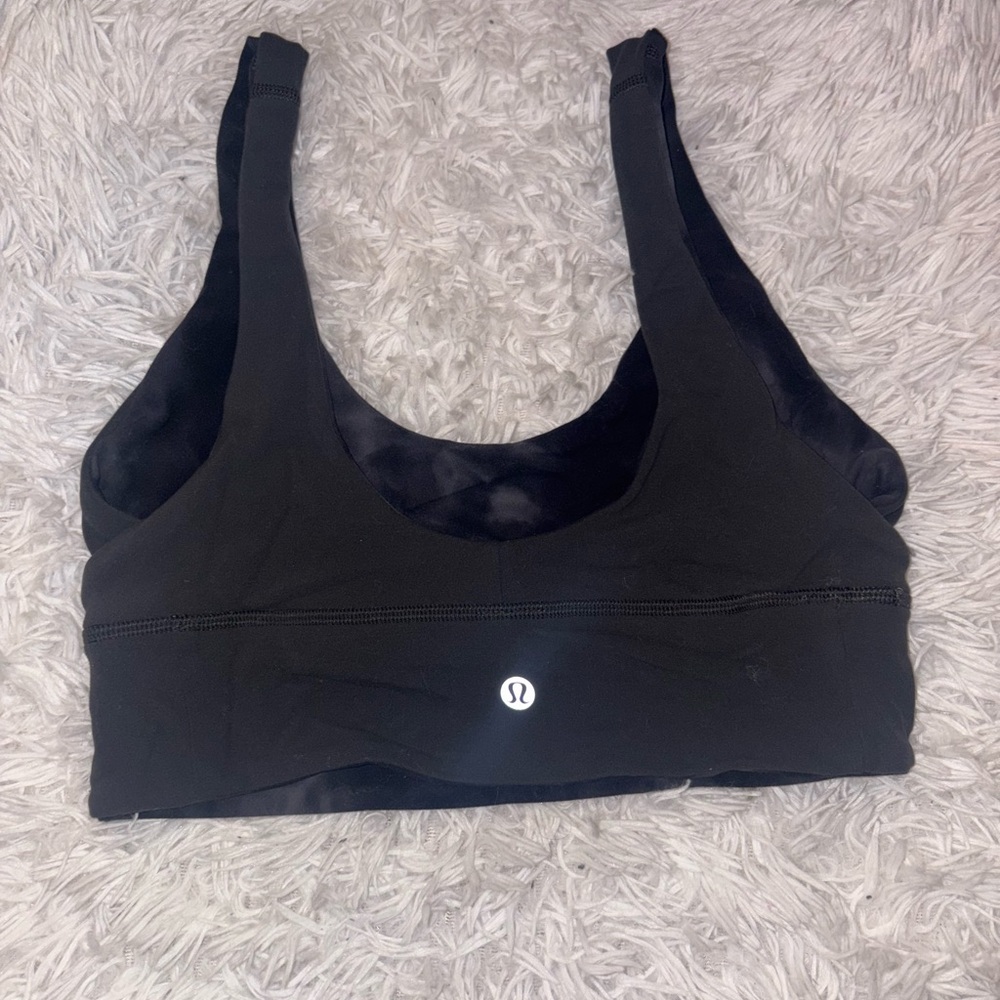 lululemon athletica Black Medium Support Sports Bra